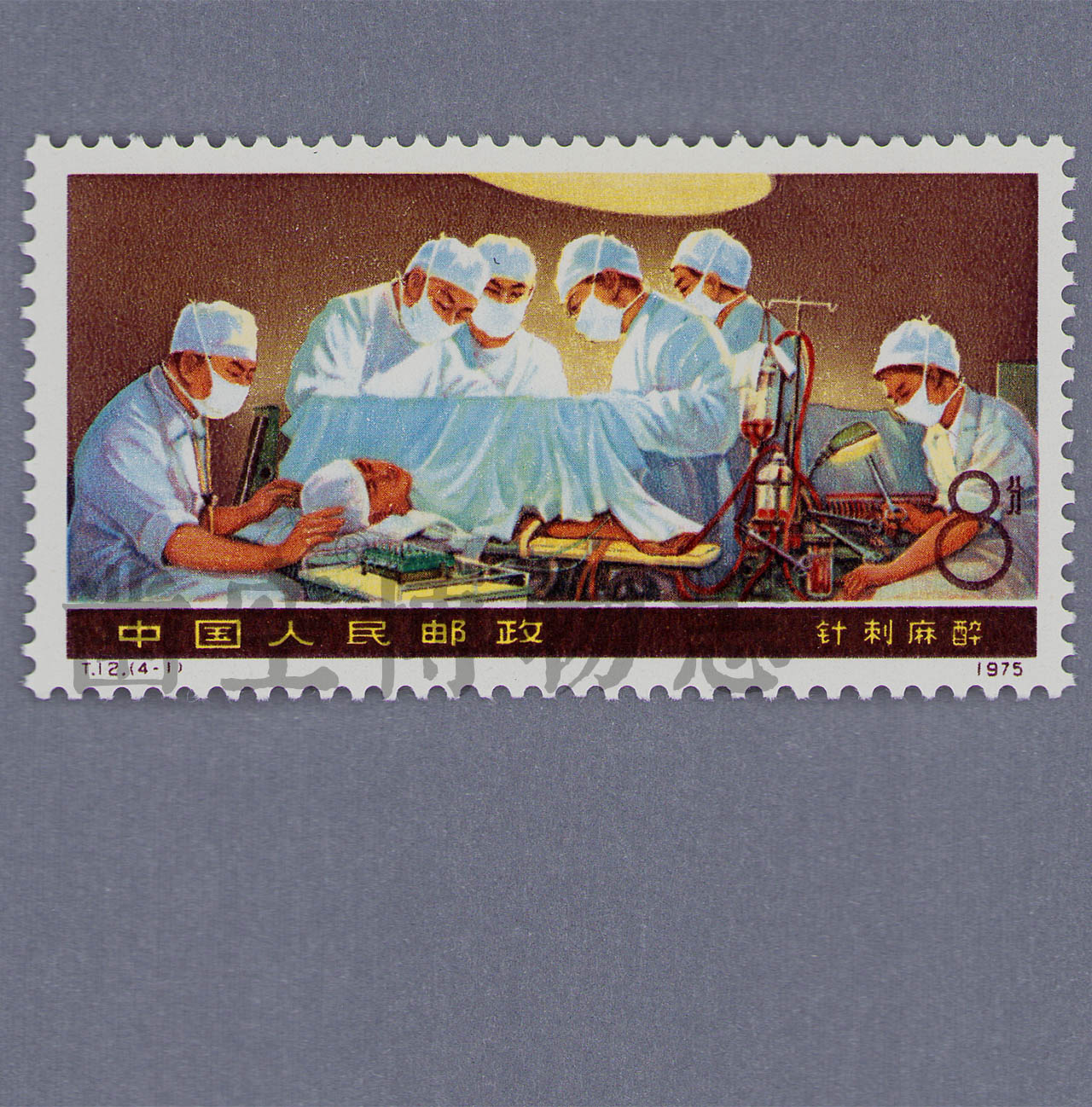 1976年4月9日《医疗卫生科学新成就》特种邮票1套4枚，发行志号为T12 